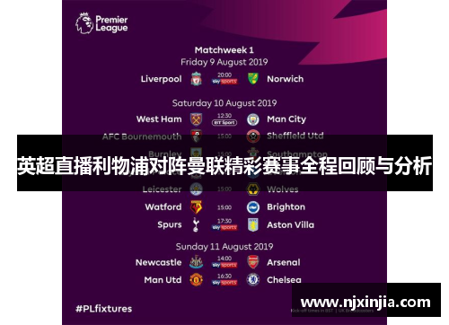 英超直播利物浦对阵曼联精彩赛事全程回顾与分析